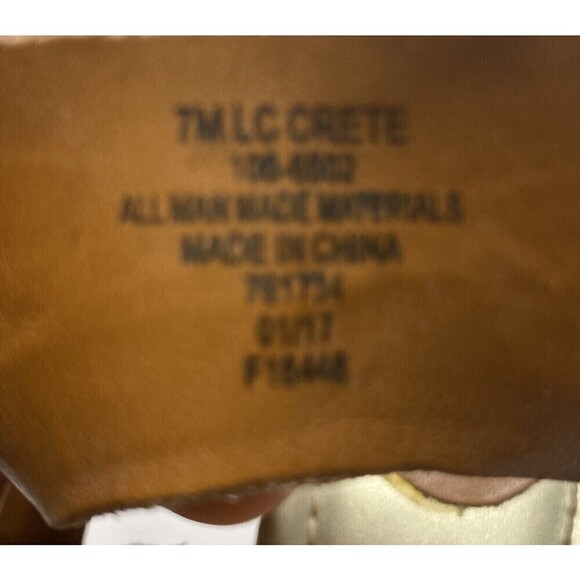 LIZ Claiborne Platform Wedges Womens Size 7 LC Crete Light Brown Sandals - Picture 4 of 10